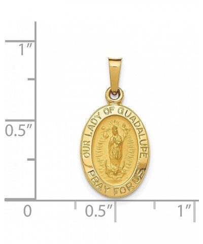 14k Yellow Gold Our Lady Of Guadalupe Medal Necklace Charm Pendant Religious Fine Jewelry For Women Gifts For Her $82.63 Pend...