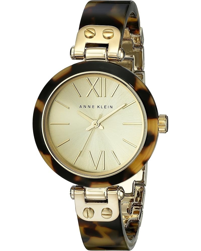 Women's Resin Bangle Watch Brown/Gold $43.20 Bracelets