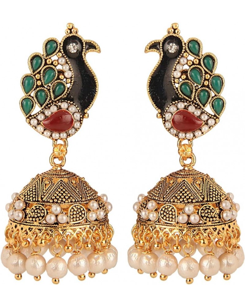 Indian Ethnic Vintage Bollywood Gypsy Oxidized Antique Traditional Temple Jhumka Jhumki Earrings for Women Style 13 $11.65 Ea...