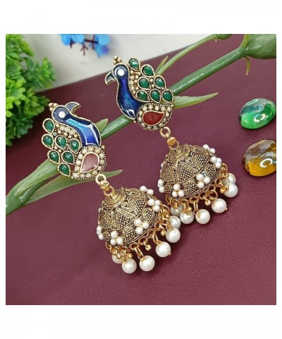 Indian Ethnic Vintage Bollywood Gypsy Oxidized Antique Traditional Temple Jhumka Jhumki Earrings for Women Style 13 $11.65 Ea...