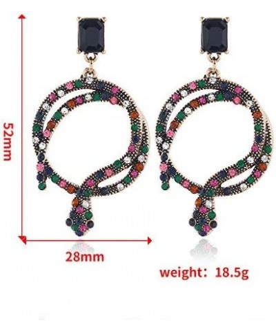 Boho Ethnic Cobra Snake Dangle Drop Earrings for Women Party Aniaml Earrings Hanging Hook Jewelry Crystal $6.50 Earrings