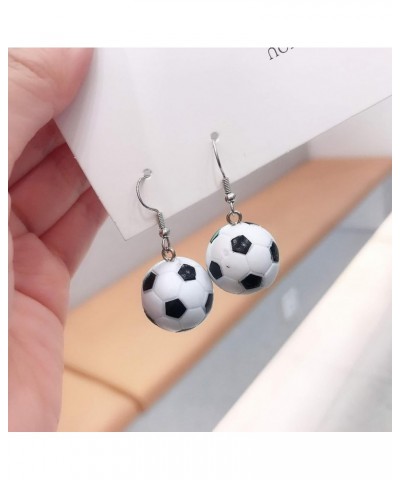 Sporty Style Basketball Dangle Earrings Sweet Statement Soccer Earrings Unique Sports Game Ball Earrings for Women Girls Gift...