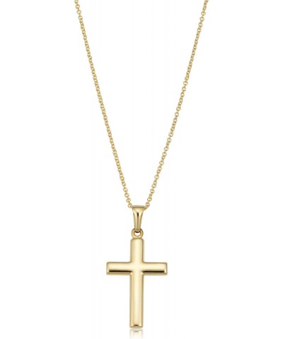 14k Yellow Gold Filled Cross Pendant on Cable Chain Necklace (18 inch) $28.08 Necklaces