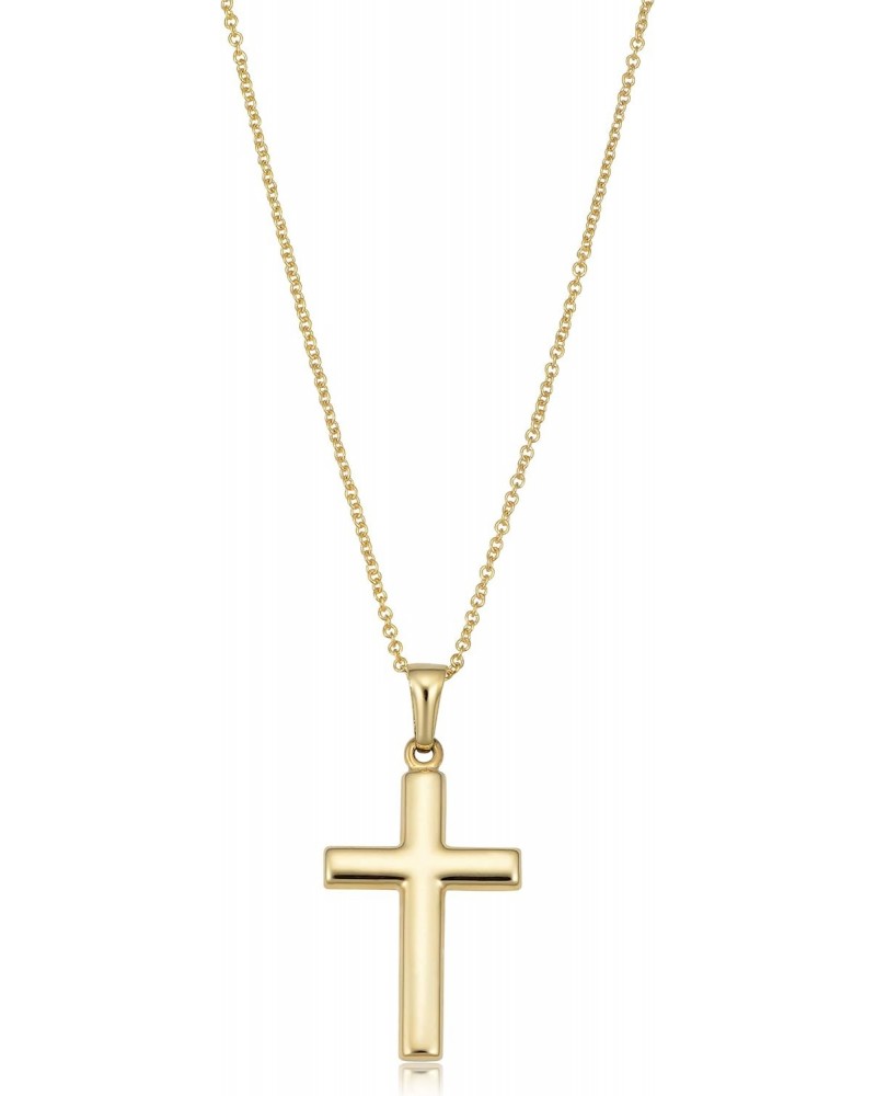 14k Yellow Gold Filled Cross Pendant on Cable Chain Necklace (18 inch) $28.08 Necklaces