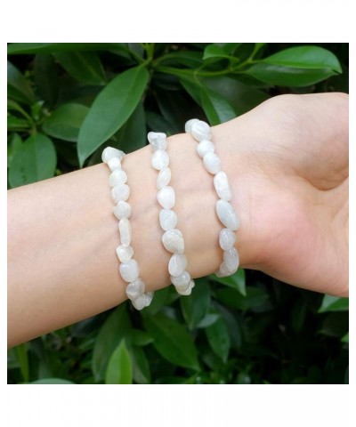 1pc Natural Stretch Gemstone Bracelet 5mm-8mm Free Form Bead 7 Inch 7.5 Inch Healing Crystal Engergy Quartz Chakras Jewelry W...