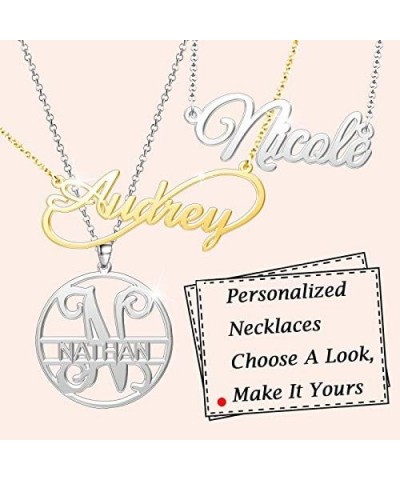 Name Necklace Personalized Gifts Customized Name Necklace Lisa Silver $15.65 Necklaces