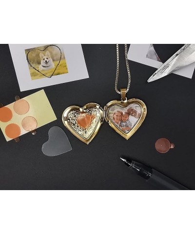 Love Heart Locket Necklace That Holds Pictures, Initial Alphabet A-Z Photo Lockets Letter X $8.61 Necklaces