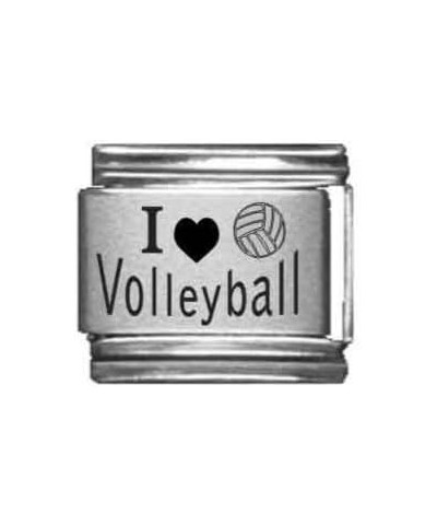 I Heart Volleyball Laser Italian Charm $7.58 Bracelets