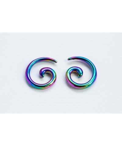 Stainless Steel Spiral Tapers, Sold as a Pair 3mm (8GA) Black $10.46 Body Jewelry