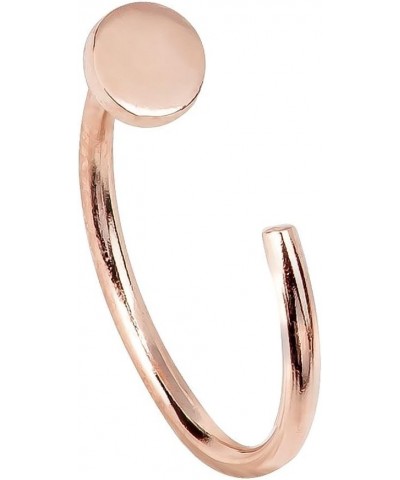 Nail 14K Gold Nose Ring Hoop 14K Rose Gold 20G 3/8 $37.73 Body Jewelry