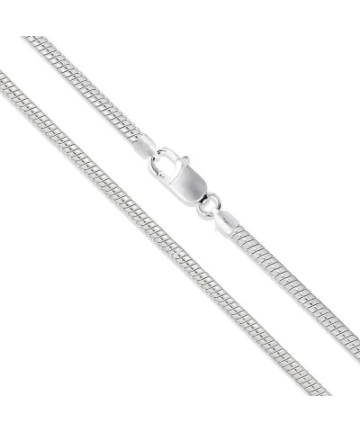 925 Sterling Silver Snake Chain Necklace 1.2MM 2MM Solid Flexible Silver Snake Chain for Women Men-16/18/20/22/24/26 inch (Gi...