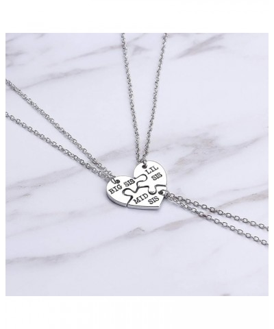 BFF Best Friend Necklaces for 2/3/4 Girls Fashion Rhinestone Crystal Puzzle Couples Friendship Pendant Necklaces Sister for 3...