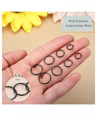 4/8 pcs 16G/18G/20G 316L Surgical Steel Seamless Hinged Nose Rings Hoops Septum Rings Lip Rings Hypoallergenic | Earrings for...