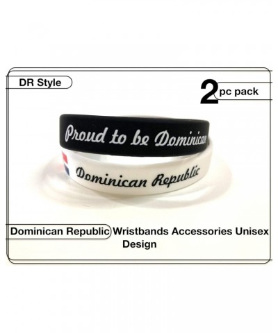 Dominican Republic Flag Wristbands Accessory Clothing Fashion Style for Men Women Unisex Style Design Silicone Bracelet DR $8...