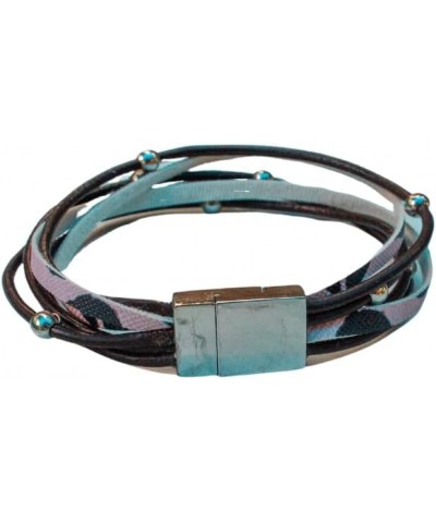 Print Bracelet with Leather $14.70 Bracelets