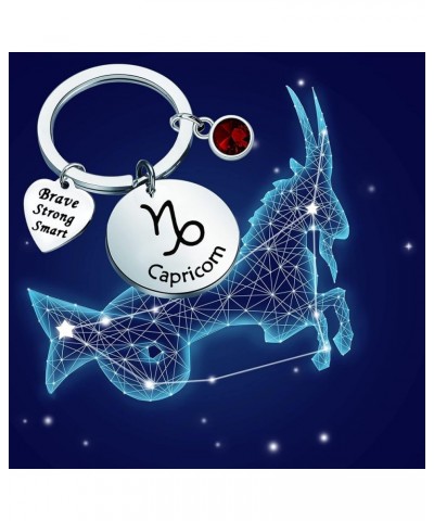 12 Zodiac Constellation Disc Keychain Birthstone Horoscope Jewelry Astrology Gift For Family Friend Capricorn Keychain $9.35 ...