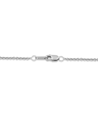 Sterling Silver Natural White Round Diamonds Dragonfly Pendant Necklace, 18" Rolo Chain $15.08 Necklaces