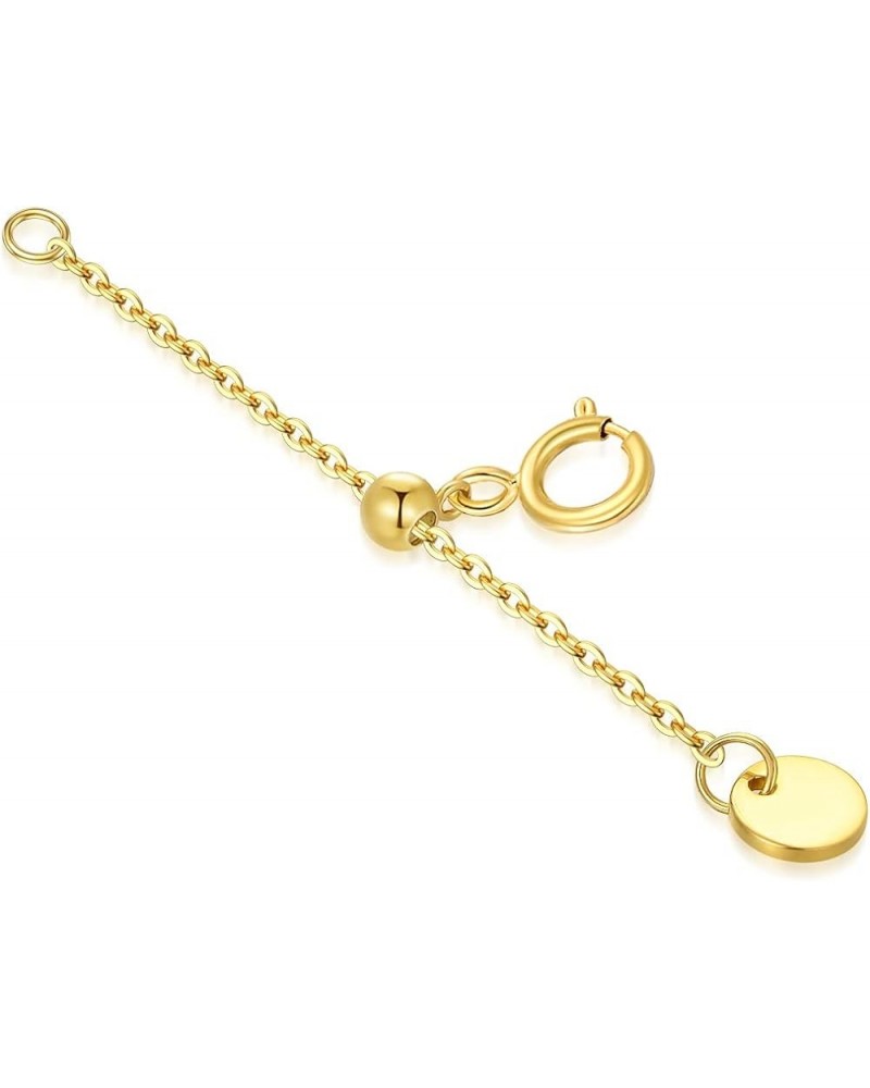 10k 14k Real Gold 1"/1.5"/2"/2.5"/3"/4"/5" Necklace Extender, Necklace Bracelet Extender Chain, Durable Gold Extender Chain, ...