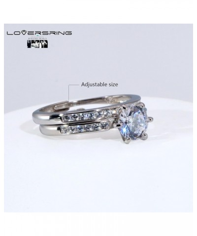 TWO RINGS Wedding Ring Sets His And Hers Promise Ring Couples Bridal Sets Women 925 Sterling Silver aaa Cz Man Wedding Bands ...