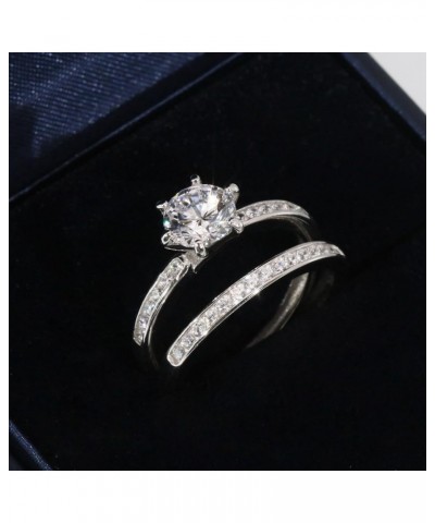 TWO RINGS Wedding Ring Sets His And Hers Promise Ring Couples Bridal Sets Women 925 Sterling Silver aaa Cz Man Wedding Bands ...