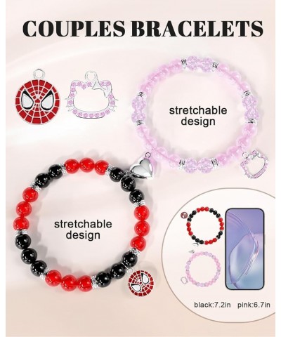 Couples Bracelets Gifts for Him and Her Magnetic Touch Matching Bracelets for Couples Long Distance Christmas Valentines Day ...