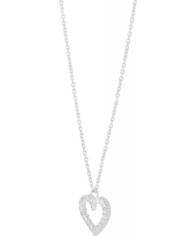 'Growing Love' Sterling Silver Cubic Zirconia Pendant Necklace, 15" + 2 $21.60 Necklaces