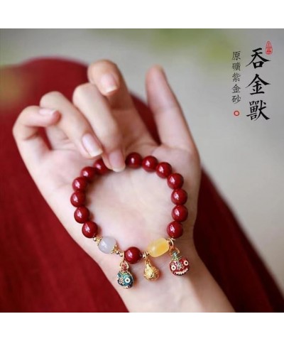 2024 Chinese New Year Dragon Bracelets,Dragon Bracelet Chinese Zodiac Feng Shui Lucky Amulet Stretch Bracelets,New Year Gifts...