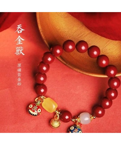 2024 Chinese New Year Dragon Bracelets,Dragon Bracelet Chinese Zodiac Feng Shui Lucky Amulet Stretch Bracelets,New Year Gifts...