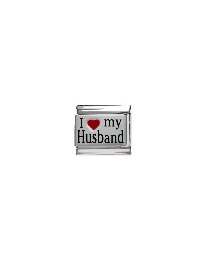 I Heart My Husband Red Heart Laser Italian Charm $8.87 Bracelets