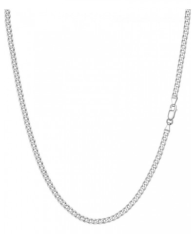 925 Sterling Silver Cuban Link Chain Necklace, Dainty Figaro Chains, Solid & Shiny, 3mm/5mm, 14-28 inch, Come Gift Box 28.0 I...