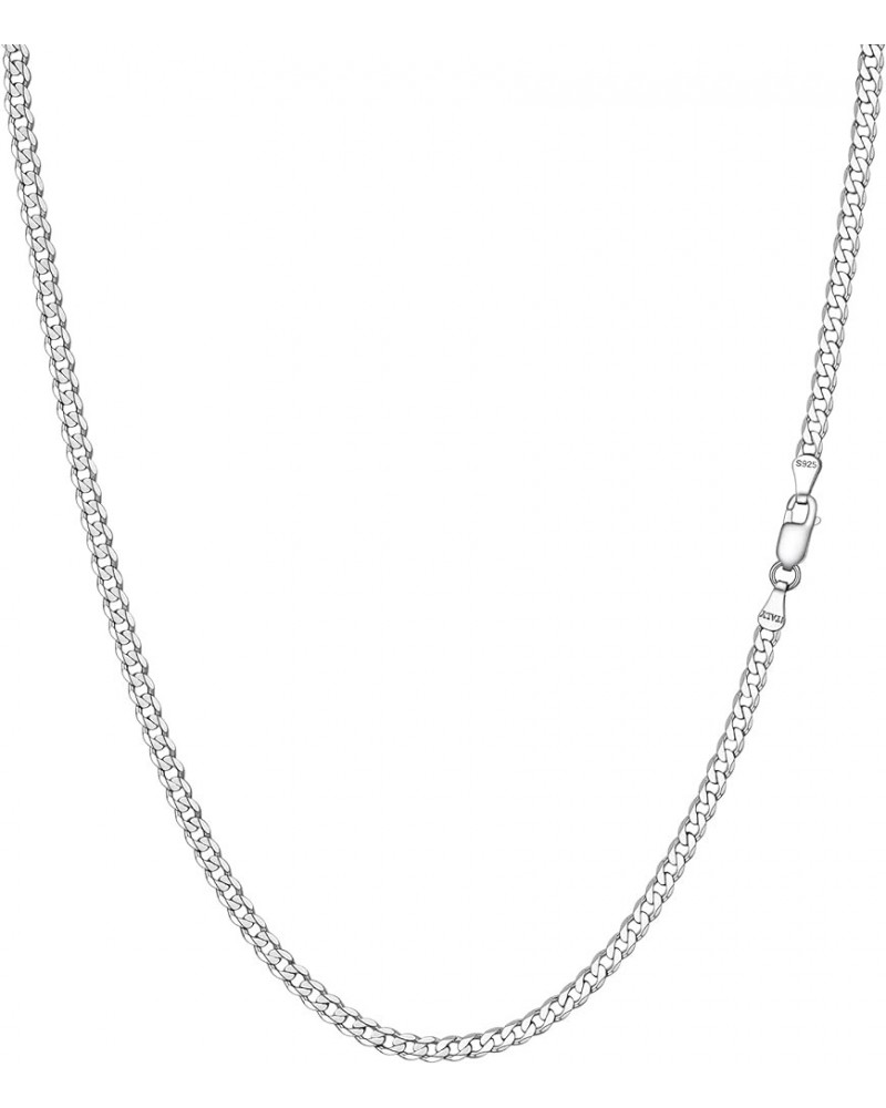 925 Sterling Silver Cuban Link Chain Necklace, Dainty Figaro Chains, Solid & Shiny, 3mm/5mm, 14-28 inch, Come Gift Box 28.0 I...