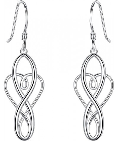 Women's 925 Sterling Silver Simple Open Filigree Tear Drop Hook Dangle Earrings C_925 Silver $11.96 Earrings