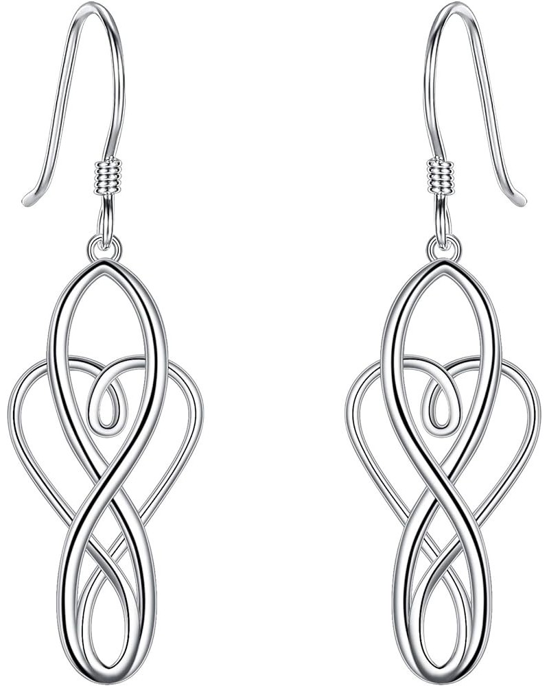 Women's 925 Sterling Silver Simple Open Filigree Tear Drop Hook Dangle Earrings C_925 Silver $11.96 Earrings