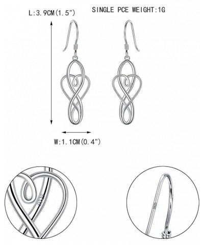 Women's 925 Sterling Silver Simple Open Filigree Tear Drop Hook Dangle Earrings C_925 Silver $11.96 Earrings