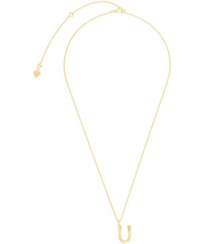 Alphabet Bubble Pendant Necklace - 14K Gold Plated Initial Necklace Hypoallergenic Shower-safe Jewelry U $27.20 Necklaces