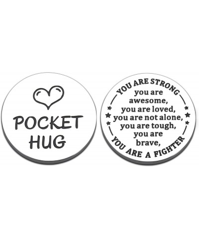 Pocket Hug Token for Women Cheer Up Gifts Inspirational Christmas Birthday Gifts You Are Strong $6.83 Pendants