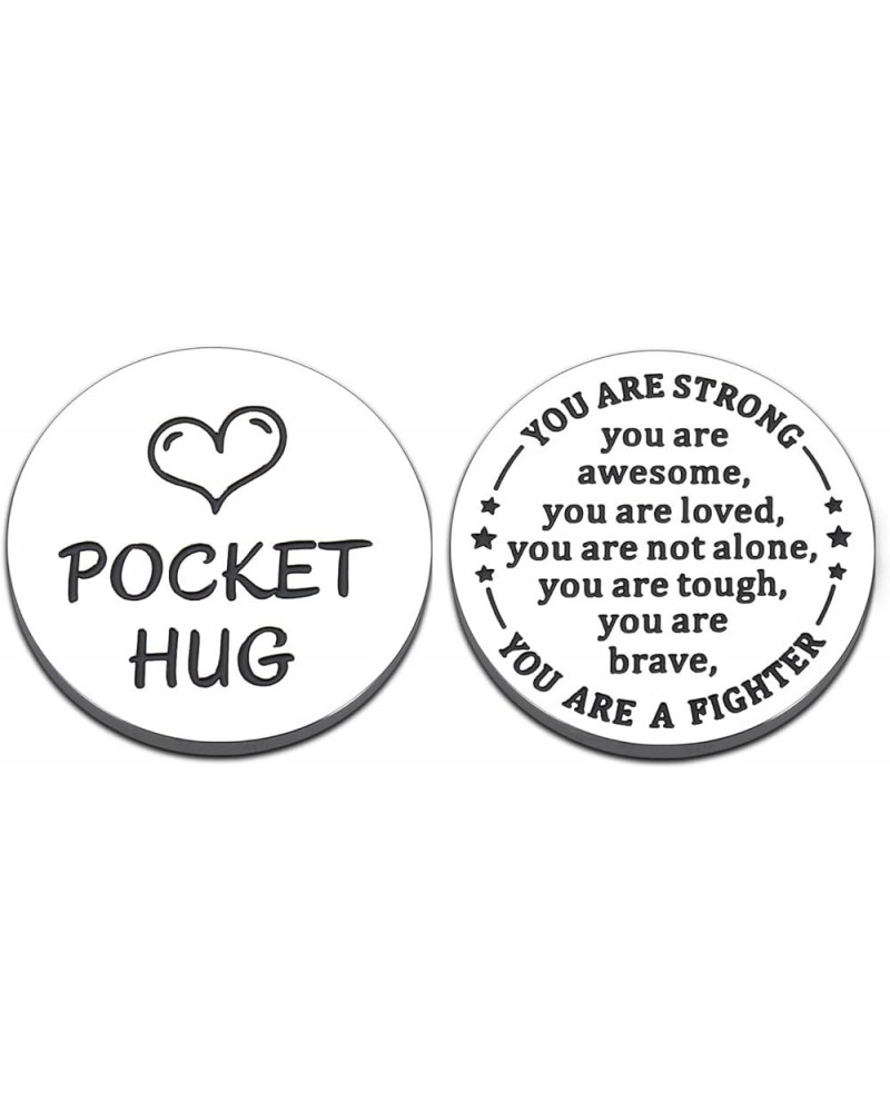 Pocket Hug Token for Women Cheer Up Gifts Inspirational Christmas Birthday Gifts You Are Strong $6.83 Pendants