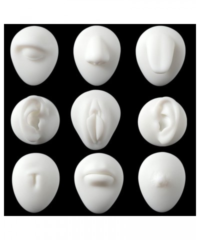 Soft Flexible Silicone Human Body Model Displays Ear Mouth Eye Tongue Nipple Model Simulation For Jewelry Display Teaching To...