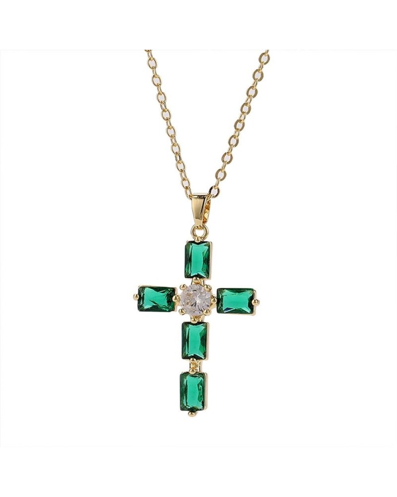 Cross Necklace for Women Gold Chain Necklace for Men Chunky Rhinestone Cross Necklace Layered Cross Pendant Necklaces Birthda...