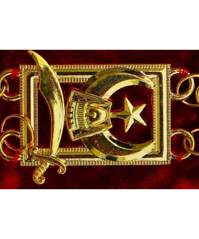 Masonic Collar Shriners Shriner's GOLD PLATED // RED BACKING DMR-600GR $26.00 Necklaces