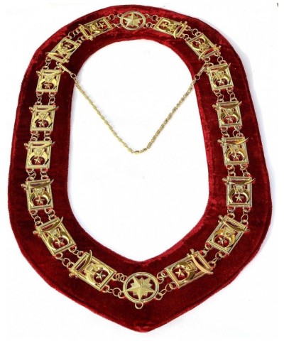 Masonic Collar Shriners Shriner's GOLD PLATED // RED BACKING DMR-600GR $26.00 Necklaces