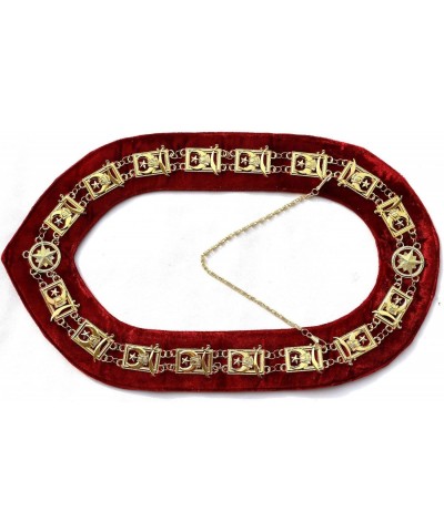 Masonic Collar Shriners Shriner's GOLD PLATED // RED BACKING DMR-600GR $26.00 Necklaces