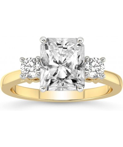 1 ct - 5 ct IGI Certified Lab Grown Diamond Ring | 14K Or 18K White, Yellow Or Rose Gold | Intricacy Three Stone Diamond Ring...