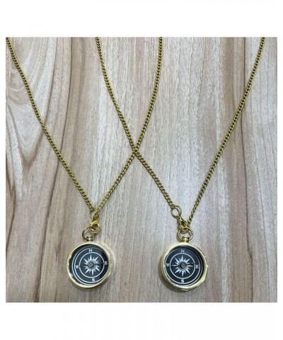 Your Tubbo Brass Compass Necklace Pair - Love Pendent Compass - Your Tubbo Compass Locket $7.82 Necklaces