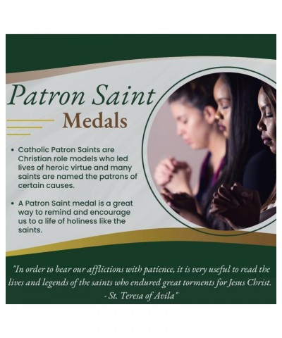 Small Oval Catholic Patron Saint Medal Bulk Silver Oxidized Medal Charm, Pack of 5 Medals St. Isidore $8.15 Pendants