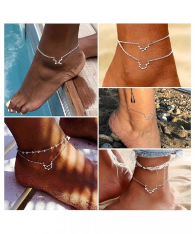 Customizable Luxury Horoscope Zodiac Anklet for Women Sterling Silver Constellation Ankle Bracelet with Durable Chain Delicat...