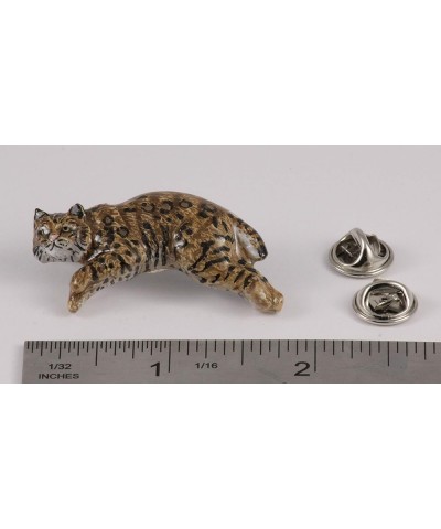 Handcrafted Big Cat Brooch and Lapel Pins - Cheetah, Leopard, Lion, Tiger, Bobcat, Lynx, Mountain Lion, Cougar - Pewter, Copp...