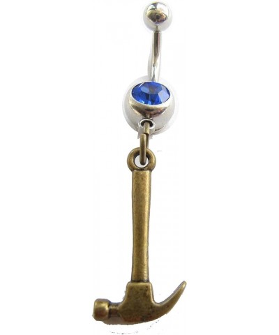 Tool time Tools Belly Button Ring Navel Ring bronze hammer $6.74 Body Jewelry