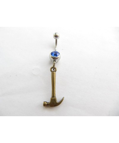 Tool time Tools Belly Button Ring Navel Ring bronze hammer $6.74 Body Jewelry