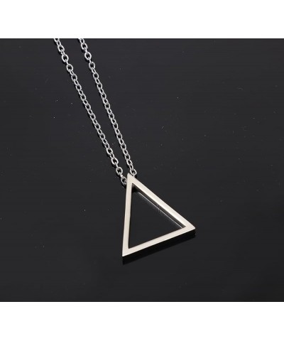 The Legend of Zelda Pendant Stainless Steel Necklaces Triangle Earrings 1-Triangle silver $8.69 Necklaces